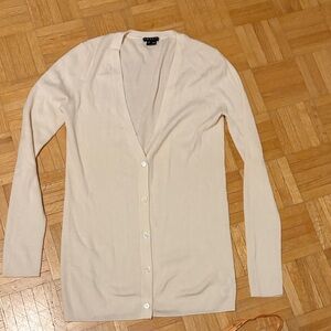 Theory Women's Cream Cardigan